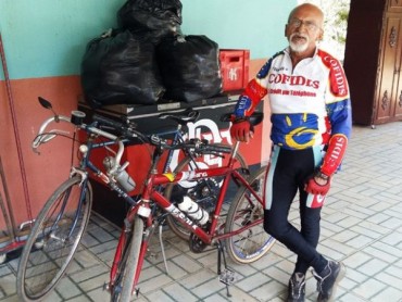 Bikers Rio Pardo | NOTÍCIAS | Idoso de 70 anos pedala mais de 1,7 mil km de bicicleta do DF até Teresina