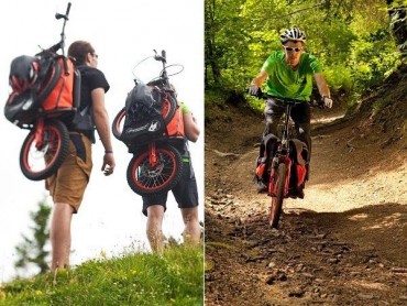 Bikers Rio Pardo | NOTÍCIAS | Você conhece a incrível Bicicleta-mochila? É uma bike dobrável para amantes de aventura na natureza!