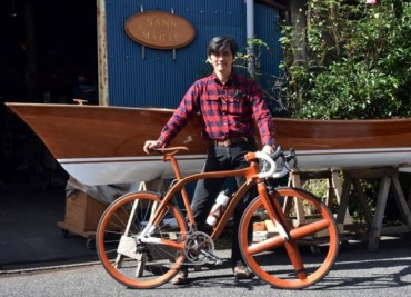 Bikers Rio Pardo | NOTÍCIAS | Japonês cria bicicleta de madeira pela bagatela de R$ 50 mil