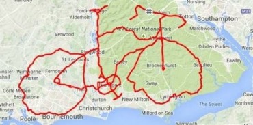 Bikers Rio pardo | Notícia | Ciclista pedala mais de 300 km para desenhar bike no GPS